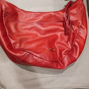 Red Leather Women's Bag